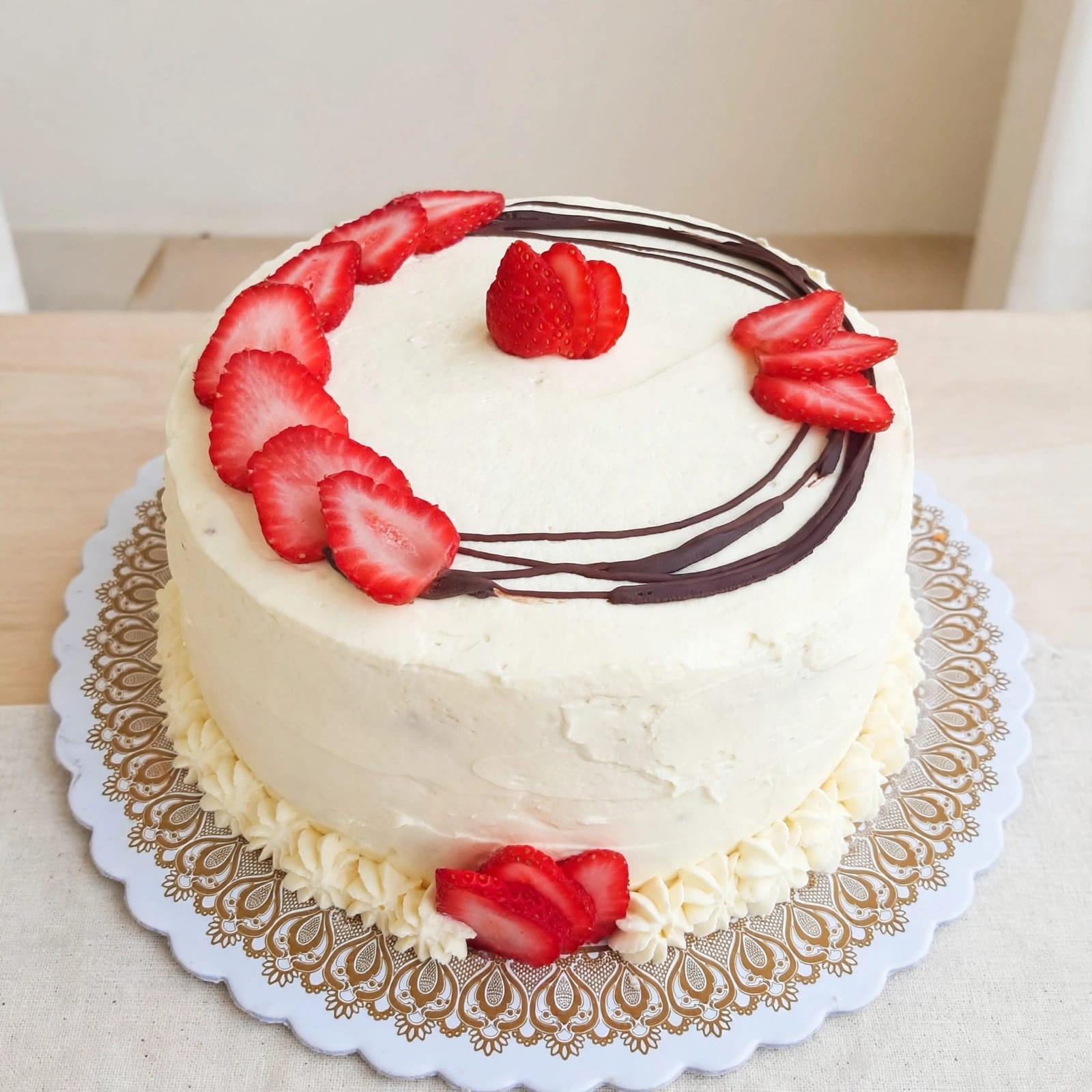Torta de frutillas